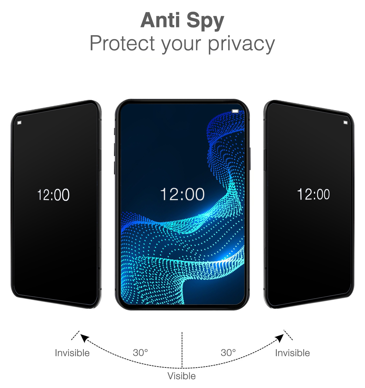 Mobilize Privacy Glass Screen Protector - Black Frame - for Apple iPhone 18 Pro Max - Afbeelding 4