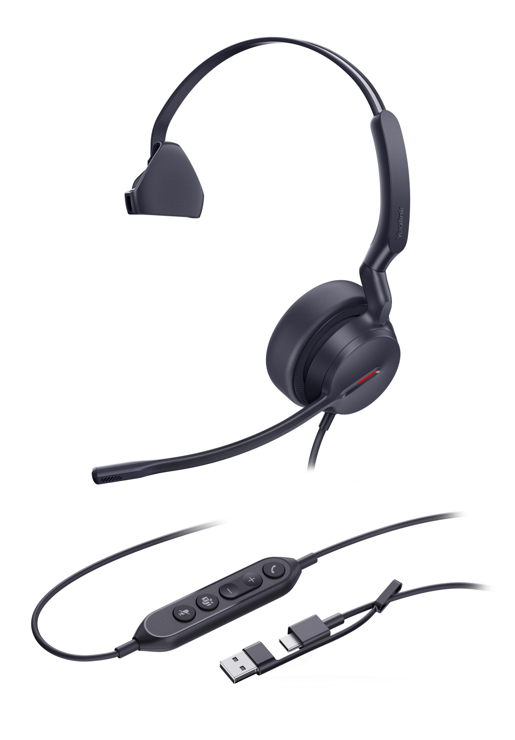Yealink UH44 Mono Teams USB-C/A Headset - Afbeelding 4