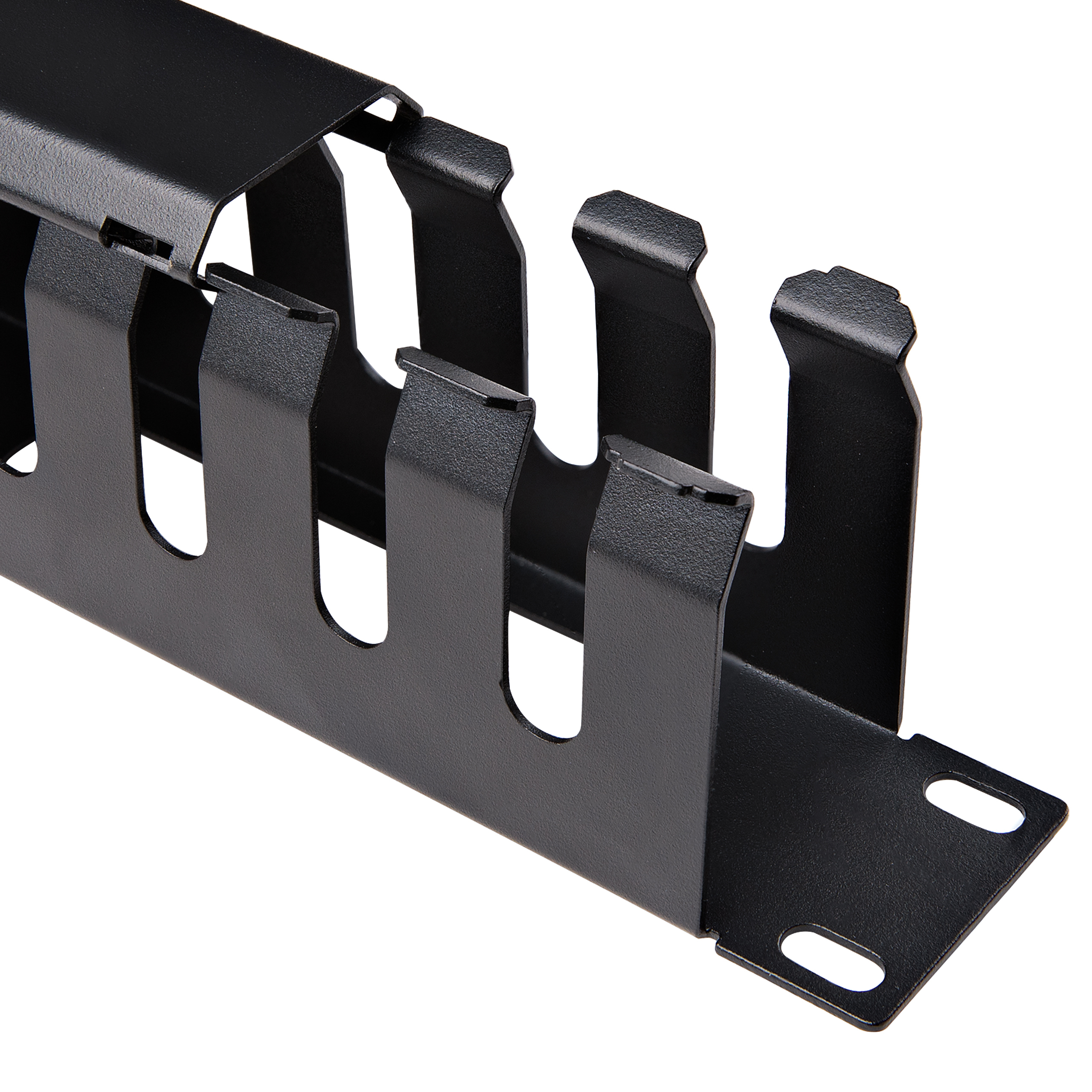 StarTech.com 1U Horizontale Kabelgoot met Deksel voor 19" Server Rack - Vingergoot Kabelmanagement Paneel met Open Sleuven - Raceway Panel - Afbeelding 6