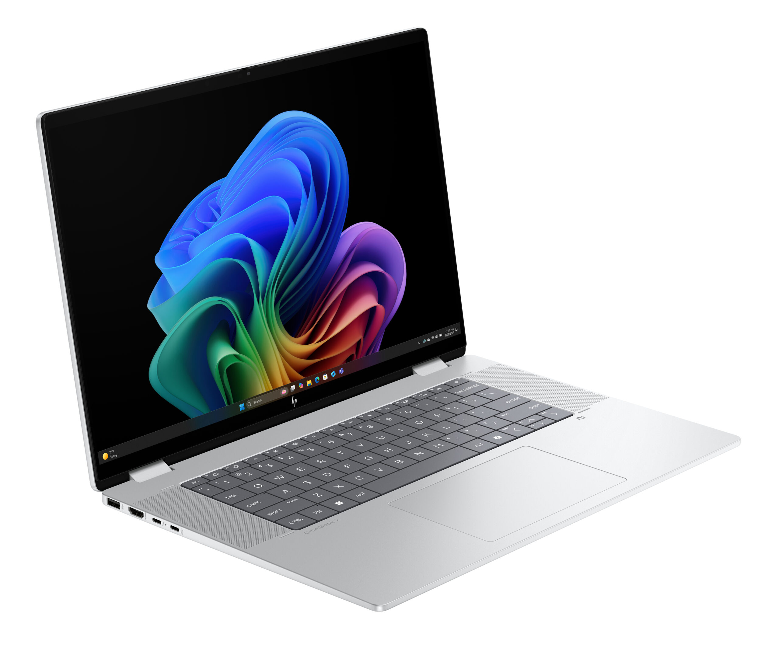 HP OmniBook X FlipNGAI 16-as0070nd NLSgl Copilot+ PC Intel Core Ultra 7 256V 40,6 cm (16") Touchscreen 2K 16 GB LPDDR5x-SDRAM 1 TB SSD Wi-Fi 6E (802.11ax) Windows 11 Home Zilver - Afbeelding 3