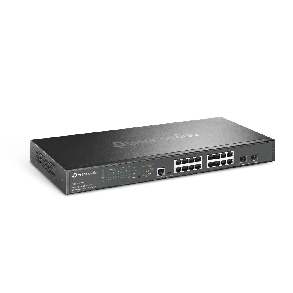 TP-Link Omada SG3218XP-M2 netwerk-switch Managed L2+ 2.5G Ethernet (100/1000/2500) Power over Ethernet (PoE) 1U Zwart - Afbeelding 3