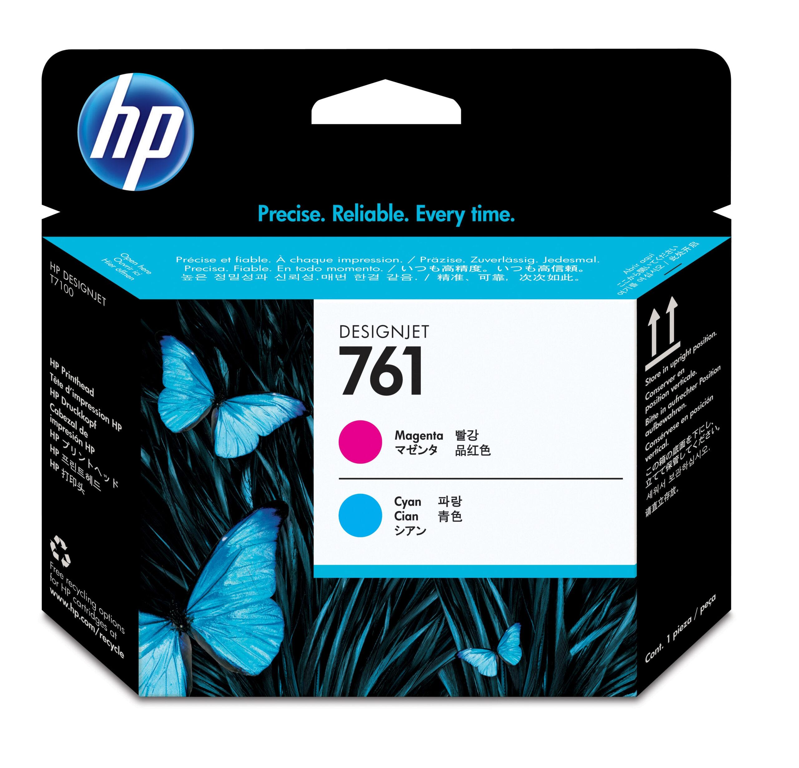 HP 761 magenta/cyaan Designjet printkop - Afbeelding 2