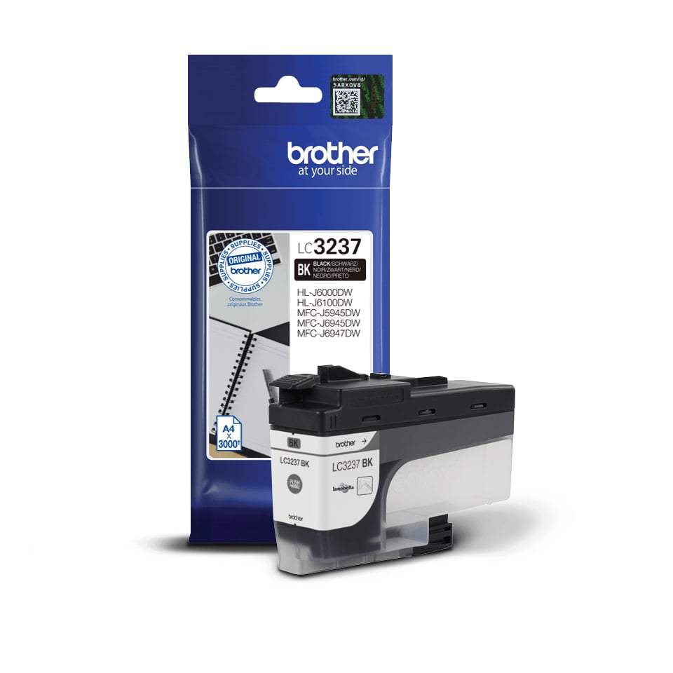 Brother LC3237BK inktcartridge 1 stuk(s) Origineel Normaal rendement Zwart - Afbeelding 3