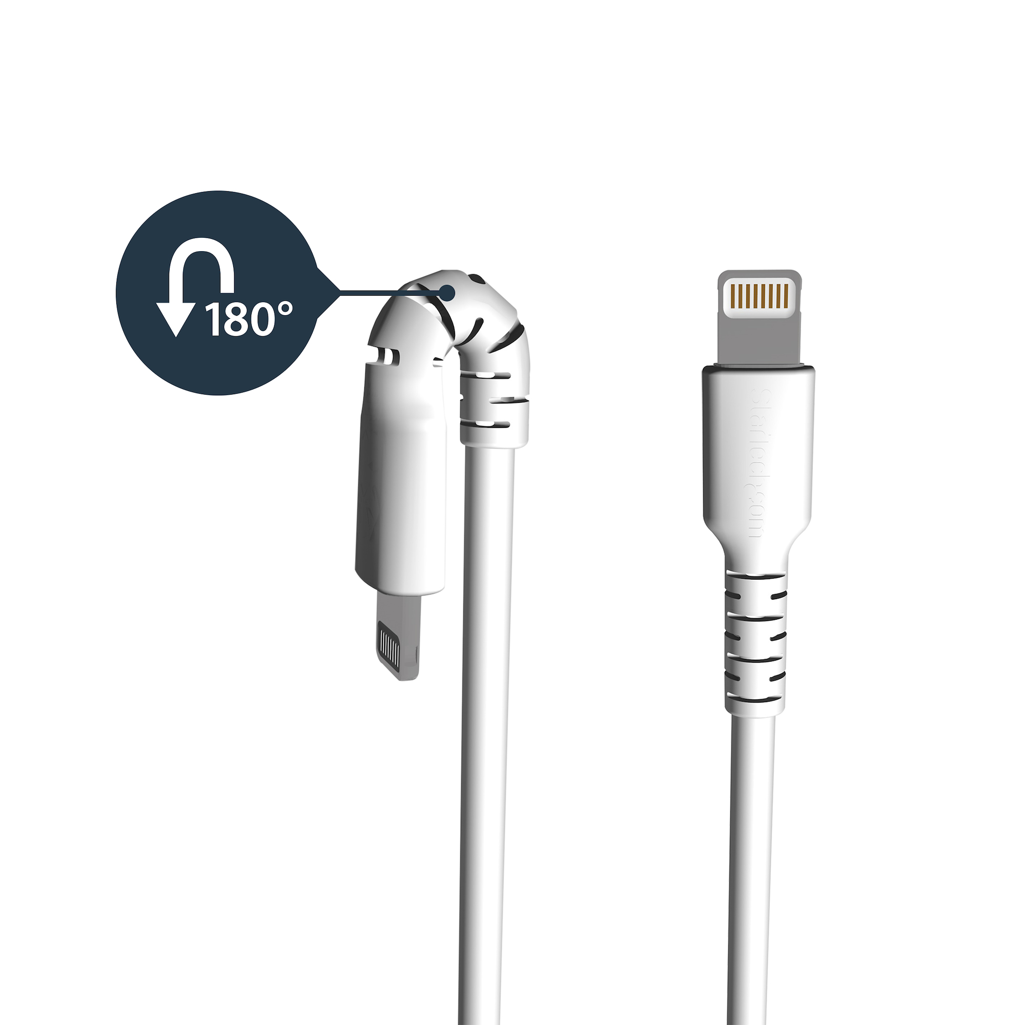 StarTech.com Premium USB-A naar Lightning Kabel 1m Wit - USB Type A naar Lightning Charge & Sync Oplaadkabel - Verstevigd met Aramide Vezels - Apple MFi Gecertificeerd - iPad Air iPhone 12 - Afbeelding 4