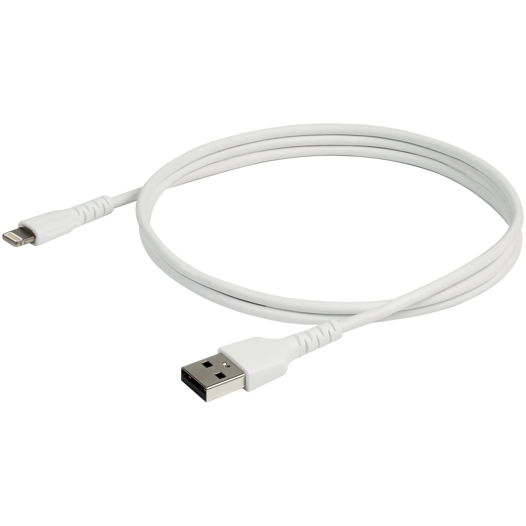 StarTech.com Premium USB-A naar Lightning Kabel 1m Wit - USB Type A naar Lightning Charge & Sync Oplaadkabel - Verstevigd met Aramide Vezels - Apple MFi Gecertificeerd - iPad Air iPhone 12 - Afbeelding 3