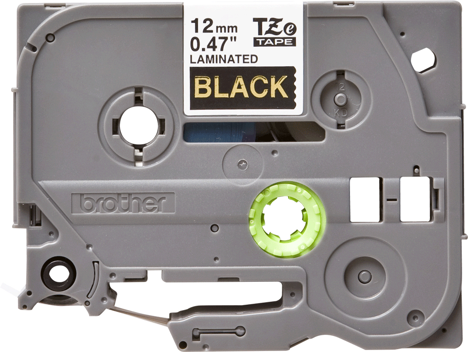 Brother TZE-334 labelprinter-tape Goud op zwart - Afbeelding 3