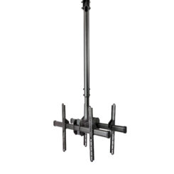 StarTech.com Dual TV Plafondbeugel, Rug-aan-Rug Heavy-Duty Ophangbeugel, VESA Beugel voor Dual 32"-75" TVs / Displays, Kantelen/Draaien/Roteren, In hoogte verstelbare telescopische paal - Afbeelding 2