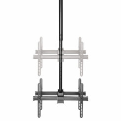 StarTech.com Dual TV Plafondbeugel, Rug-aan-Rug Heavy-Duty Ophangbeugel, VESA Beugel voor Dual 32"-75" TVs / Displays, Kantelen/Draaien/Roteren, In hoogte verstelbare telescopische paal - Afbeelding 5