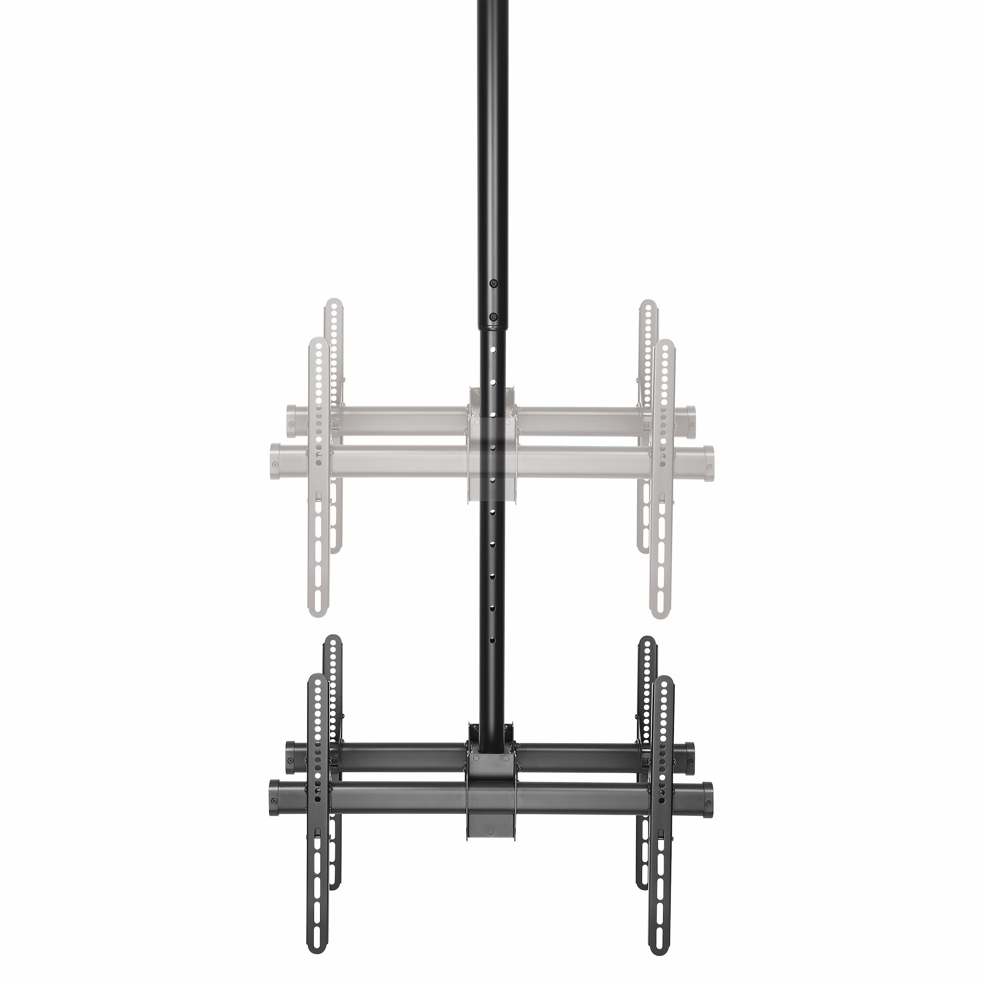 StarTech.com Dual TV Plafondbeugel, Rug-aan-Rug Heavy-Duty Ophangbeugel, VESA Beugel voor Dual 32"-75" TVs / Displays, Kantelen/Draaien/Roteren, In hoogte verstelbare telescopische paal - Afbeelding 5