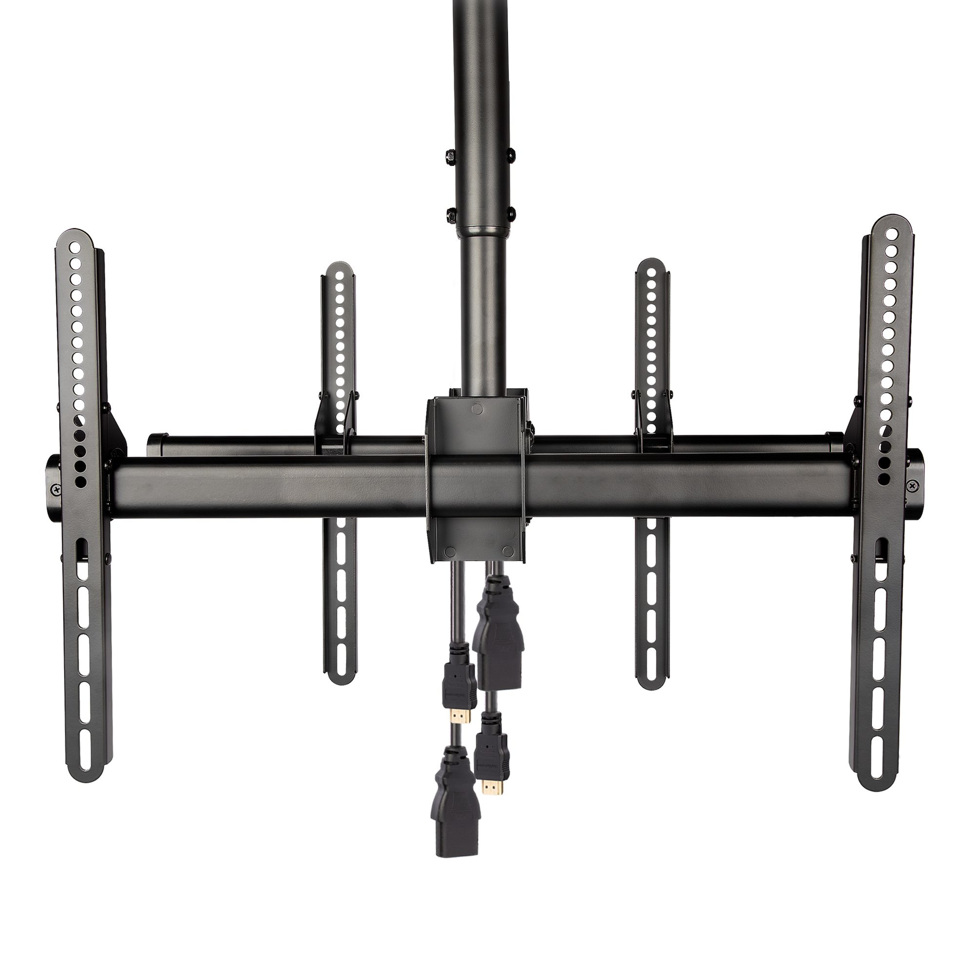 StarTech.com Dual TV Plafondbeugel, Rug-aan-Rug Heavy-Duty Ophangbeugel, VESA Beugel voor Dual 32"-75" TVs / Displays, Kantelen/Draaien/Roteren, In hoogte verstelbare telescopische paal - Afbeelding 6