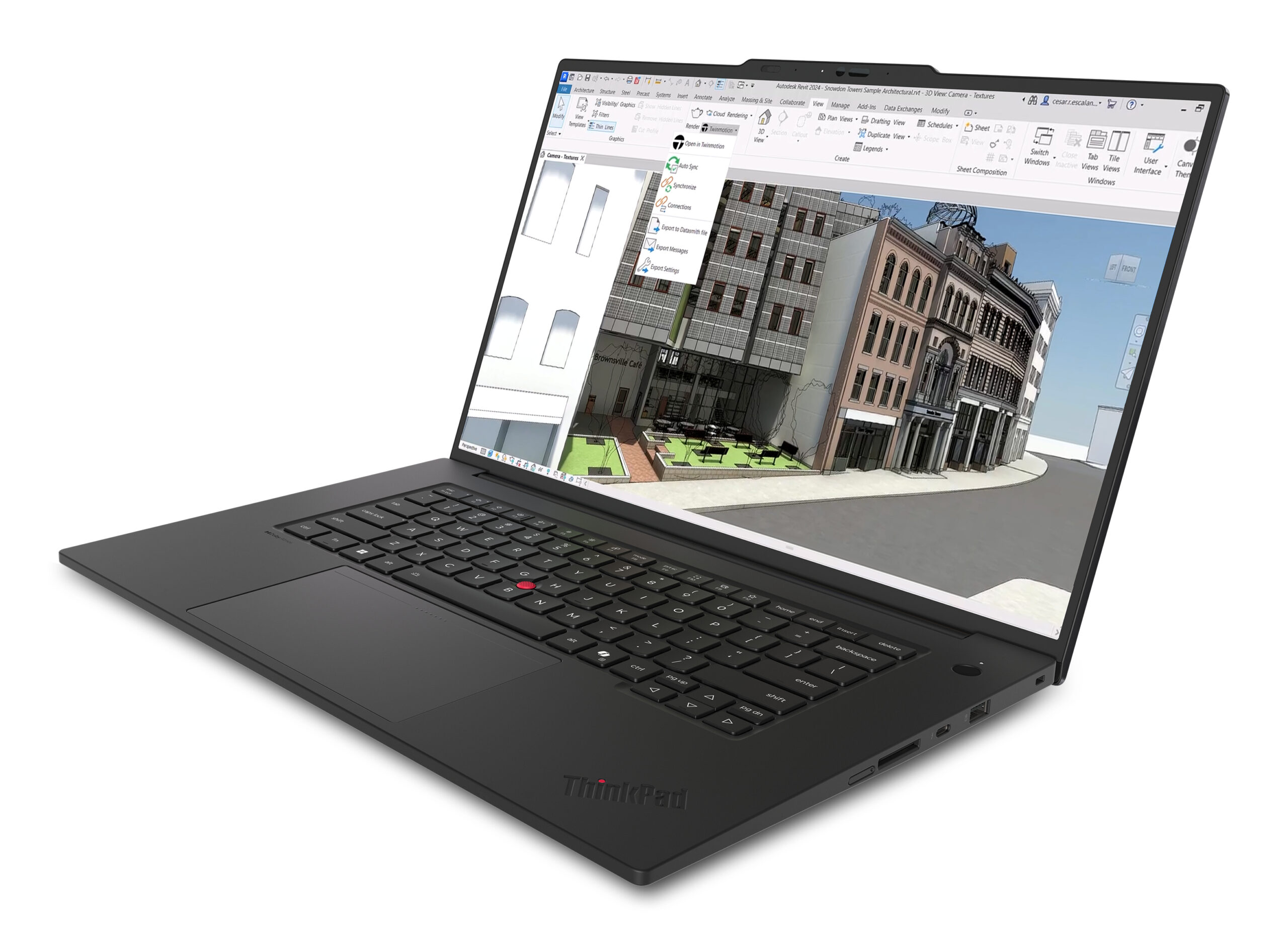 Lenovo ThinkPad P1 Gen 9 Copilot + PC Copilot+ PC Intel Core Ultra 7 356H Mobiel werkstation 40,6 cm (16") WUXGA 32 GB LPDDR5x-SDRAM 1 TB SSD NVIDIA RTX PRO 1000 Blackwell Wi-Fi 7 (802.11be) Windows 11 Pro Zwart Engels - Afbeelding 5