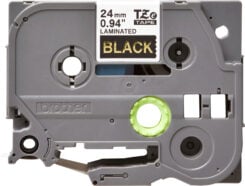 Brother TZE-354 labelprinter-tape Goud op zwart - Afbeelding 3