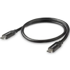 StarTech.com 50cm USB-C Laadkabel, Fast Charge & Sync Type C Kabel, 100W (5A) PD, USB 2.0, USB-IF Gecertificeerd - Zwarte USB Oplaadkabel - Afbeelding 5