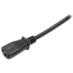StarTech.com 2m Stroomkabel, 18AWG, EU Schuko naar C13 Voedingskabel, 250V 10A, Zwart, AC Vervangkabel, TV/Monitor Stroomkabel, Schuko CEE 7/7 naar IEC 60320 C13 Voedingskabel, PC Electriciteitssnoer - Afbeelding 4
