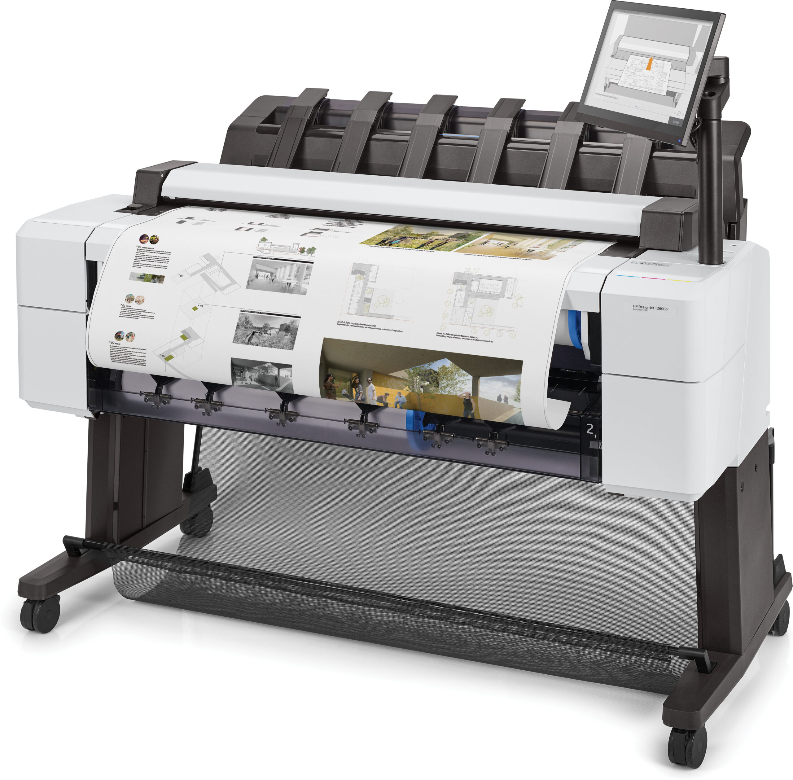 HP Designjet T2600dr 36-inch multifunctionele PostScript-printer - Afbeelding 3