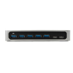 StarTech.com 7 Port USB-C Hub met Fast Charge poort - USB-C naar 5x USB-A 2x USB-C (USB 3.0 SuperSpeed 5Gbps) - USB 3.2 Gen 1 Type-C Hub met Power Adapter - Desktop/Laptop Hub - Afbeelding 4