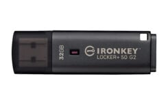 Kingston Technology IronKey 32GB Locker Plus 50 G2, FIPS 197, AES-256