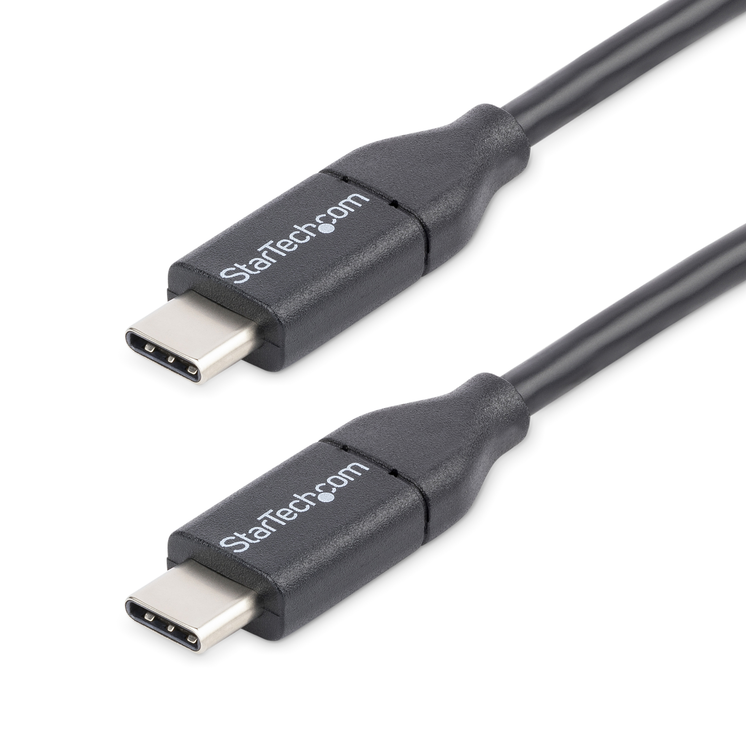 StarTech.com 50cm USB-C Laadkabel, Charge & Sync, 60W (3A) PD, USB 2.0, Laptop Type C Laadkabel - Zwarte USB-C Oplaadkabel - Afbeelding 2