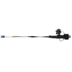 ACT 10 meter singlemode 9/125 OS2 duplex fiber patch kabel met LC en IP67 LC connectoren - Afbeelding 3