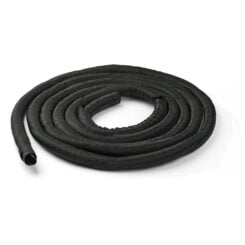 StarTech.com 4.6 m Kabelmantel - Flexibele Zelf Oprollende Kabelhuls - Uitrekbare Kabelkous uit Polyester Ø 2,5-3,8 cm - Zwarte Trimbare Kabelverberger/Kabelbeschermer voor Kabelmanagement
