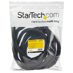 StarTech.com 4.6 m Kabelmantel - Flexibele Zelf Oprollende Kabelhuls - Uitrekbare Kabelkous uit Polyester Ø 2,5-3,8 cm - Zwarte Trimbare Kabelverberger/Kabelbeschermer voor Kabelmanagement - Afbeelding 5