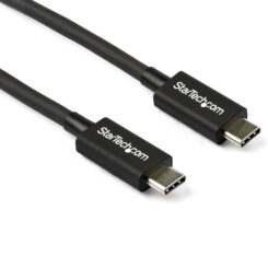 StarTech.com 80cm Thunderbolt 3 Kabel, 20Gbps, 100W PD, 4K/5K, Thunderbolt Gecertificeerd, Thunderbolt 4/USB 3.2/DisplayPort Compatibel, Zwart - Afbeelding 2