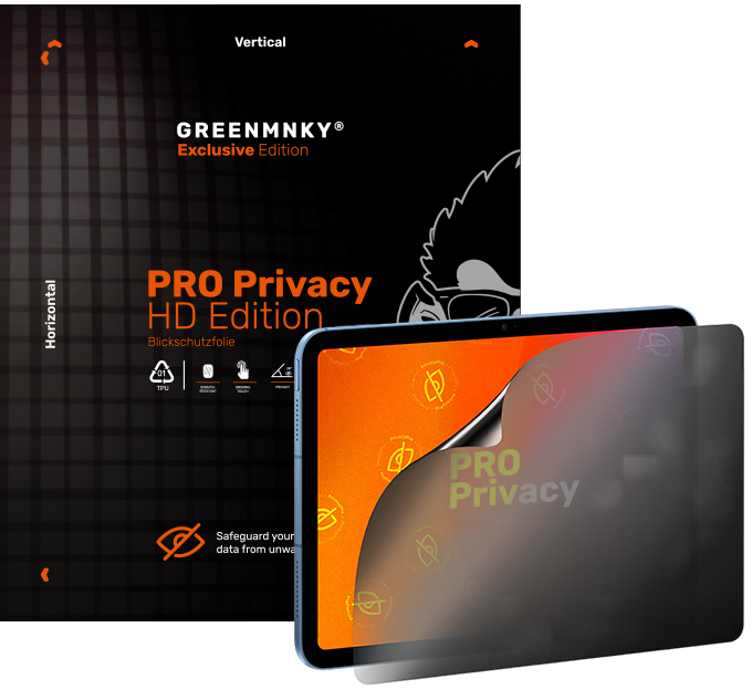 GREENMNKY PRO Privacy Edition for Tablet 14inch (10 stuks)