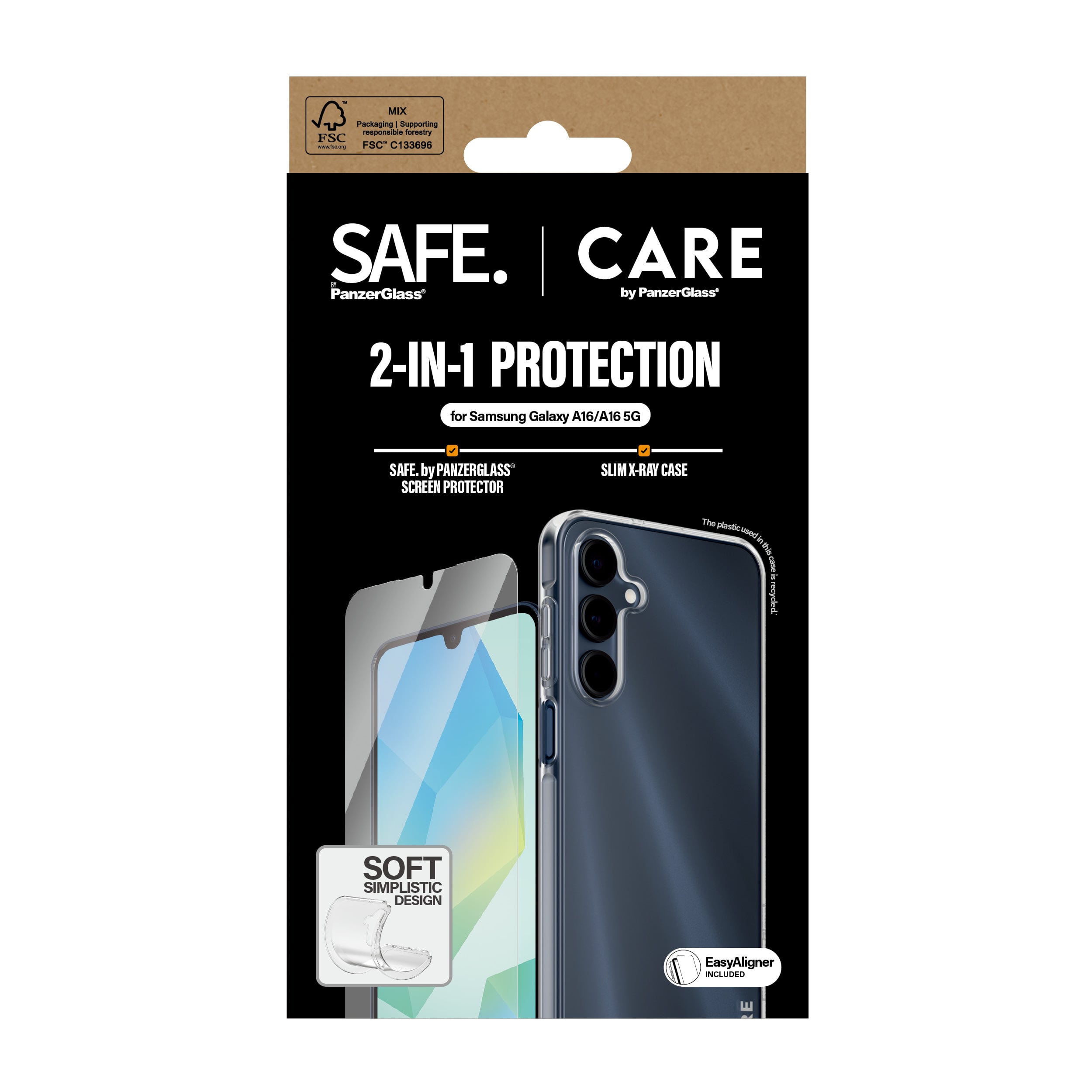 PanzerGlass CARE™ by ® 2-in-1 Bundle Samsung Galaxy A16 4G | A16 5G Doorzichtige schermbeschermer 1 stuk(s) - Afbeelding 4