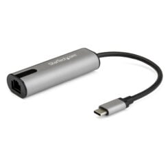 StarTech.com 2.5GbE USB C naar Ethernet Adapter NBASE-T NIC, USB 3.0 Type C 2.5/1 Gigabit/100 Mbps Multi Speed Netwerk, USB 3.1 Laptop naar RJ45/LAN, Thunderbolt 3 Compatibel, MacBook Pro Surface