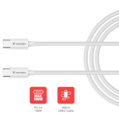 Verbatim Essentials Sync & Charge 3 m USB-C naar C-kabel - Afbeelding 3