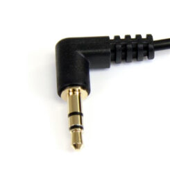 StarTech.com 30cm 3,5mm Slanke Haakse Stereo Audiokabel - M/M - Afbeelding 3