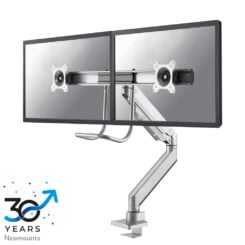 Neomounts NM-D775DXSILVER Monitorarm 10-32" - gasveer - Topfix - 180°-stop