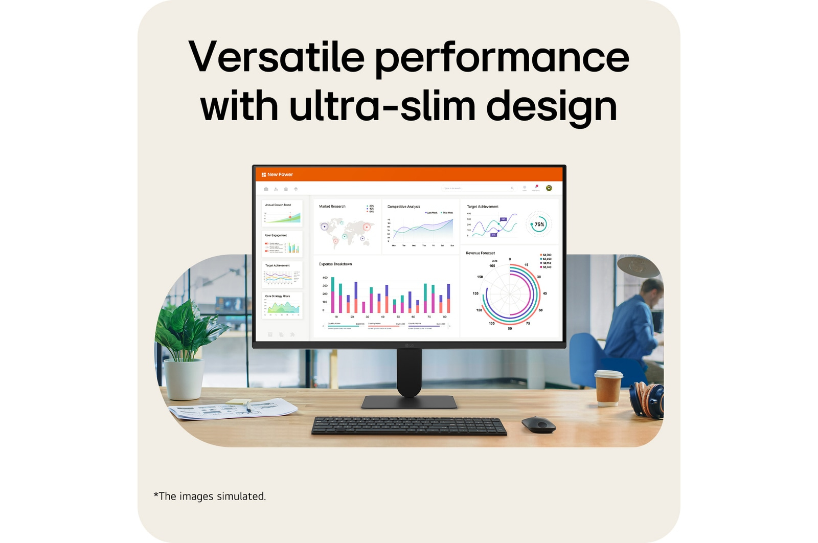 LG 24U411B-B computer monitor 60,5 cm (23.8") 1920 x 1080 Pixels Full HD LCD Zwart - Afbeelding 5