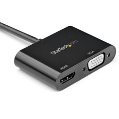 StarTech.com DisplayPort naar HDMI VGA Adapter, DisplayPort 1.2 HBR2 naar HDMI 2.0 (4K 60Hz) of VGA 1080p Converter Dongle, DP naar HDMI of VGA Monitor Adapter, Digital Video Display Adapter - Afbeelding 3