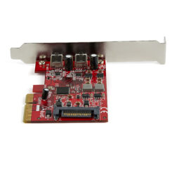 StarTech.com 2-Port USB 3.2 Gen 2 PCIe Kaart, USB-C 10Gbps SuperSpeed PCI Express 3.0 x4 Controller Kaart, USB Type-C Adapter Kaart, Data Only, Windows/macOS/Linux, TAA - Afbeelding 4