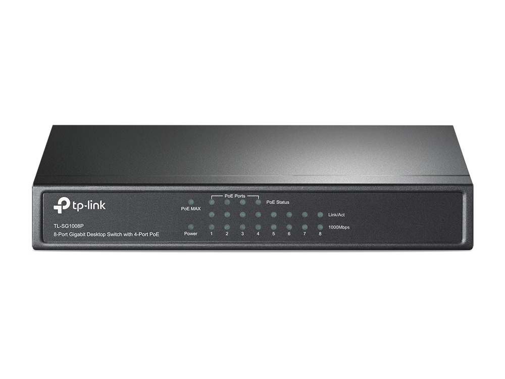 TP-Link TL-SG1008P netwerk-switch Unmanaged Gigabit Ethernet (10/100/1000) Power over Ethernet (PoE) Hazelnoot - Afbeelding 2