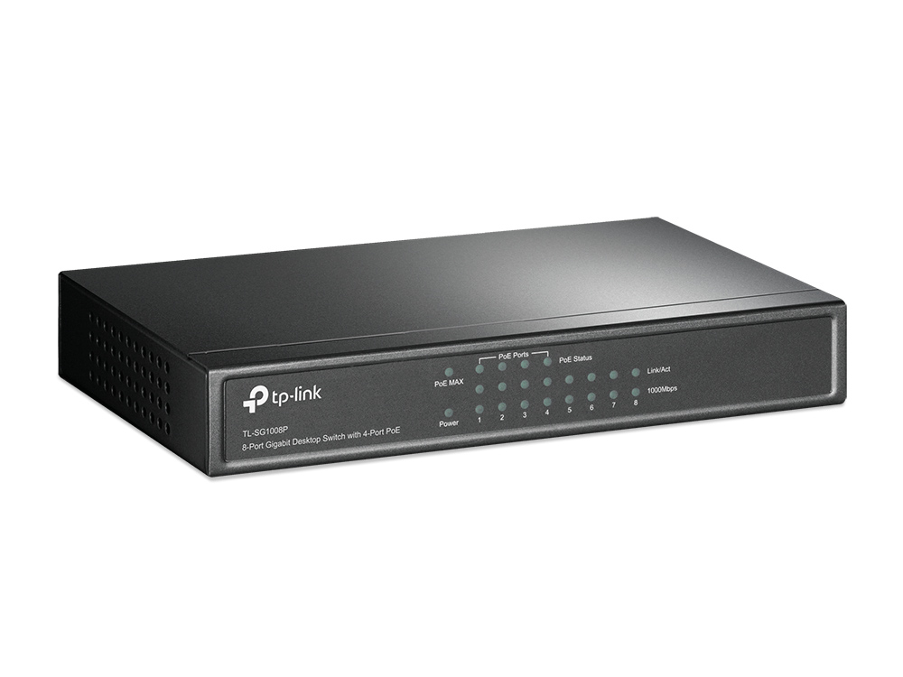 TP-Link TL-SG1008P netwerk-switch Unmanaged Gigabit Ethernet (10/100/1000) Power over Ethernet (PoE) Hazelnoot - Afbeelding 3
