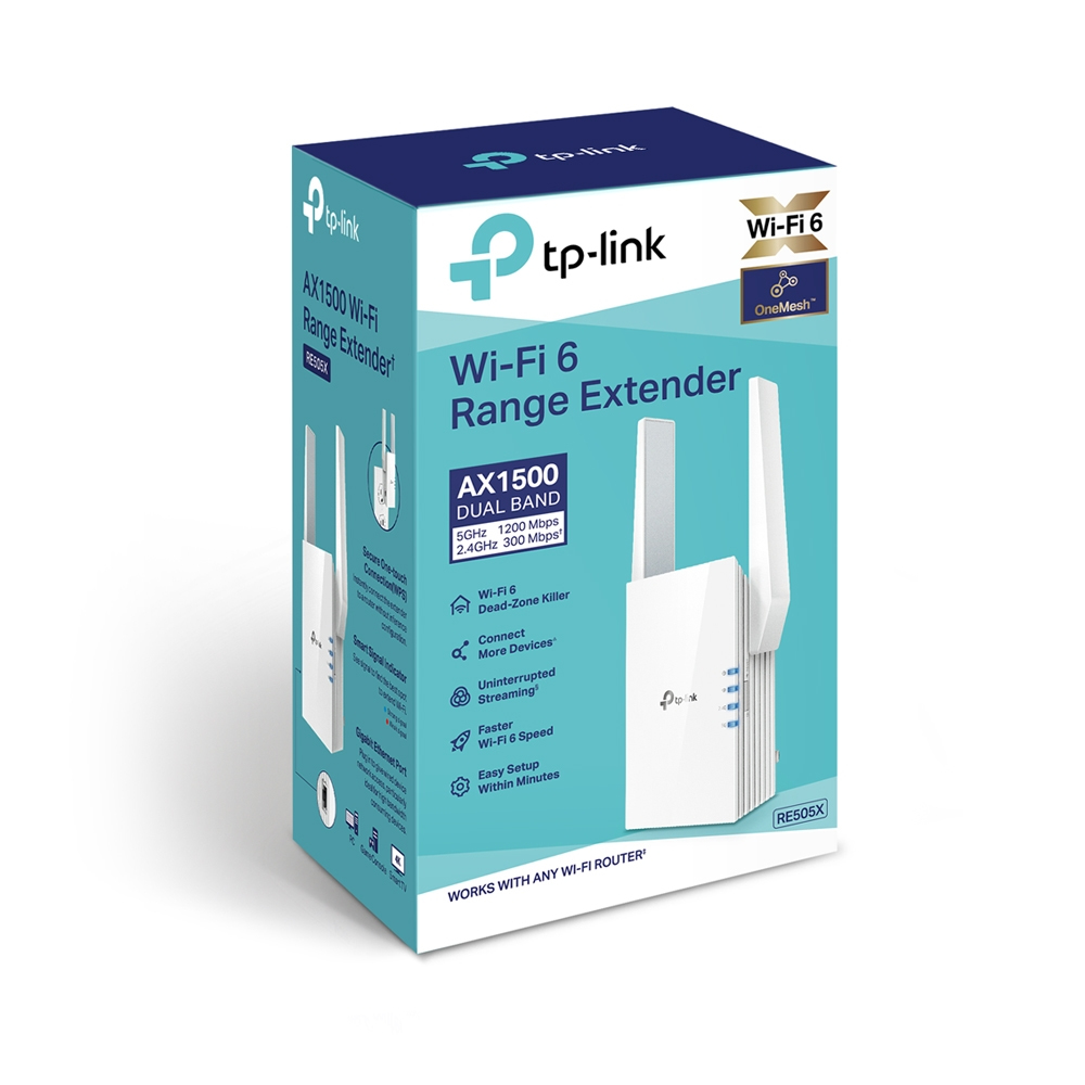 TP-Link RE505X netwerkextender Netwerkzender & -ontvanger Wit 10, 100, 1000 Mbit/s - Afbeelding 4