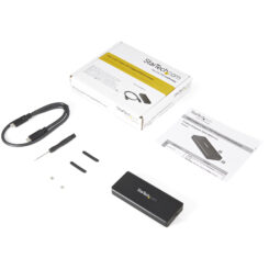 StarTech.com M.2 NVMe PCIe SSD Behuizing met USB-C 10Gbps - Rugged Aluminum M.2 PCIe M-Key Behuizing - IP67 Rated - 1GB/s R/W - Breedte 2230/2242/2260/2280 - TB3 Compatibel - Mac/PC - Afbeelding 5
