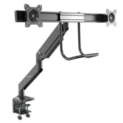 StarTech.com Monitor arm voor 2 schermen - heavy duty - bureaudoorvoer / bureauklem bevestiging - Afbeelding 2