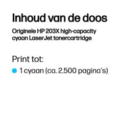 HP Originele 203X high-capacity cyaan LaserJet tonercartridge - Afbeelding 4