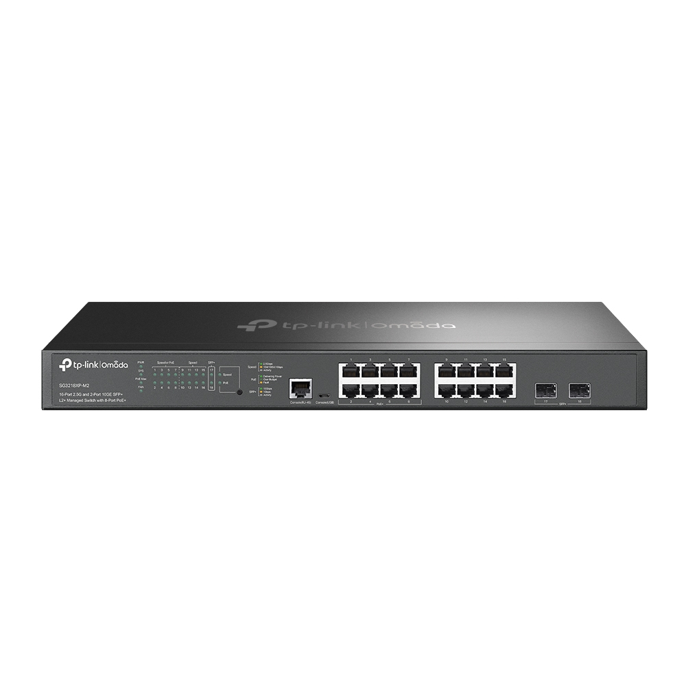 TP-Link Omada SG3218XP-M2 netwerk-switch Managed L2+ 2.5G Ethernet (100/1000/2500) Power over Ethernet (PoE) 1U Zwart - Afbeelding 2