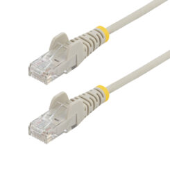 StarTech.com 7m Dunne CAT6 Ethernet Kabel, Grijs, Snagless, 100W PoE, UTP, LSZH, 28AWG Pure Koperdraad, Slim RJ45 Netwerk Patchkabel met Trekontlasting, Fluke Getest