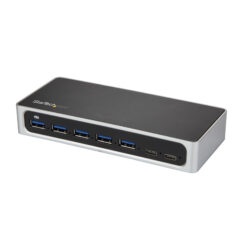 StarTech.com 7 Port USB-C Hub met Fast Charge poort - USB-C naar 5x USB-A 2x USB-C (USB 3.0 SuperSpeed 5Gbps) - USB 3.2 Gen 1 Type-C Hub met Power Adapter - Desktop/Laptop Hub - Afbeelding 2