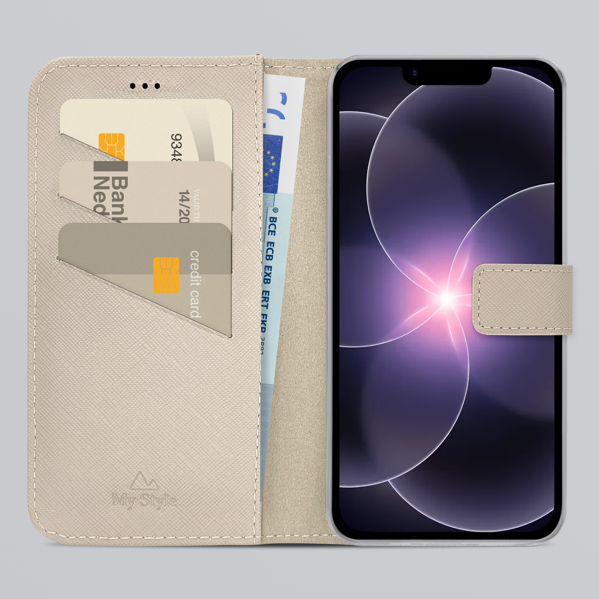 My Style Flex Wallet for Apple iPhone 16e/17e Warm Taupe