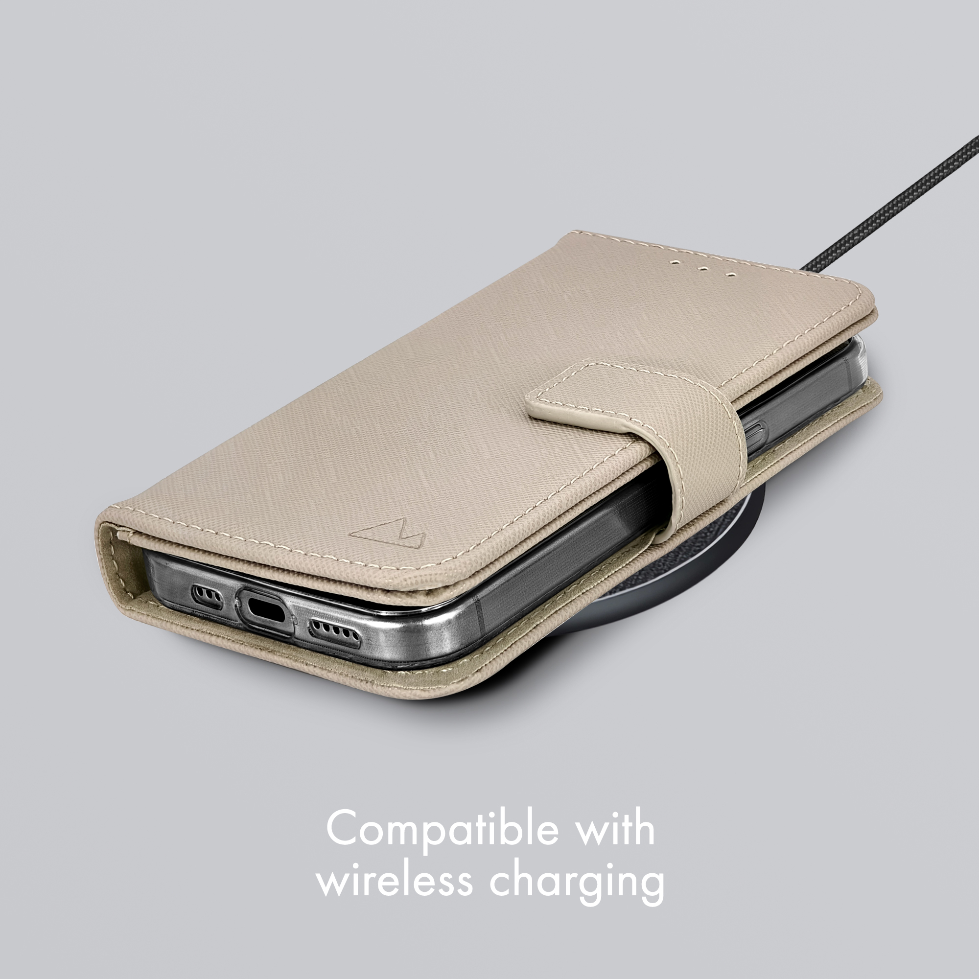 My Style Flex Wallet for Apple iPhone 13/14/15 Warm Taupe - Afbeelding 3