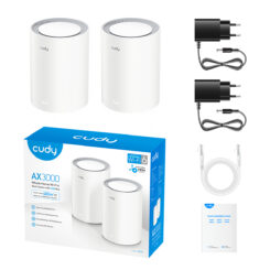 Cudy M3000(2-PACK) V2.0 mesh-wifi-systeem Dual-band (2.4 GHz / 5 GHz) Wi-Fi 6 (802.11ax) Wit Intern - Afbeelding 4