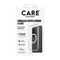 PanzerGlass CARE™ by ® Urban Explorer Case Transparent w. White Qi Samsung Galaxy S26 mobiele telefoon behuizingen Hoes Transparant - Afbeelding 4