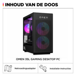 HP OMEN 35L Gaming Desktop GT16-0246nd PC Intel Core Ultra 9 285K 32 GB DDR5-SDRAM 2 TB SSD NVIDIA GeForce RTX 5070 Ti Windows 11 Home Tower AI PC Zwart - Afbeelding 6
