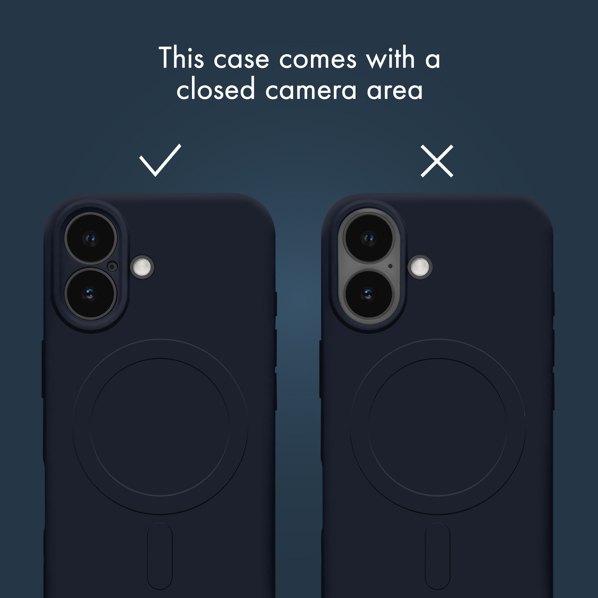 My Style Protective Flex Magsafe Compatible Case for Samsung Galaxy S25 FE 5G/S26 FE 5G Midnight Blue - Afbeelding 3